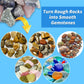 Rock Tumbler Polishing Grits And Ceramic Tumbling Media Kit | Essential For Polishing, 4 Steps Rock Tumbling Refill Media, Polis