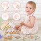 Vinjoe Baby Musical Instruments-Toddler Montessori Wooden Musical Toys For Kids 1-3, Neutral Colors Percussion Instruments Set E