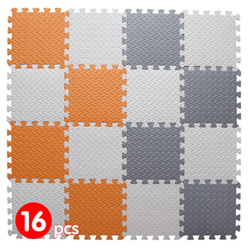 Tamiplay Play Mat for Babies 0-6 Months, Solid Colored Foam Baby Play Mat, Non-Toxic Interlocking Foam Puzzle Floor Mats, 0.4''