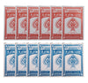 Zugar Land Economy Playing Cards 24 Decks (12 Red And 12 Blue Decks) 2.3/8 Inches By 3.3/8 Inches, Plastic Coated. Great For Pok