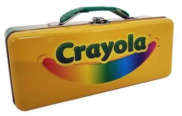 The Tin Box Company Crayola Tote Pencil Box with Handle (189417-12)