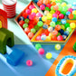 Sumind 100 Pcs Small Bouncy Balls In Bulk Rubber High Bouncing Balls For Birthday Party Favors Gift Game Prizes Vending Machines Fillers Outdoor Activities(0.78 Inch)