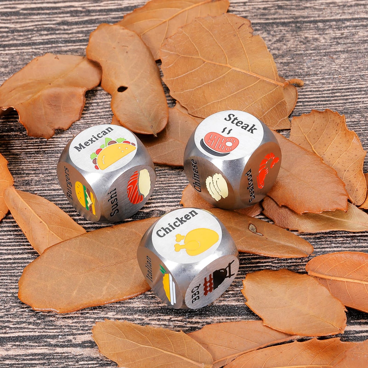 Easter Basket Stuffers Valentines Day Gifts for Him Her Food Decision Dice Decider Gifts for Boyfriend Girlfriend Husband Wife C