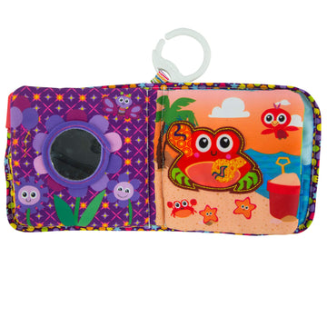 Lamaze Fun With Colors Soft Baby Book - High Contrast Baby Book With Crinkly Cloth Pages - Sensory Books For Babies Ages 6 Months And Up