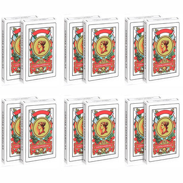 Cdbxra 12 Decks Spanish Playing Cards, Barajas Espaolas Originales, Cartas Espaolas Originales, Briscas Cards Puerto Rico,Mexica
