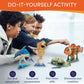 Diy 3D Wooden Puzzle Bundle– Colorful Sea Animals Models Building Kits For Kids & Adults- Educational Stem Brain Teasers Puzzles - Wood Crafts Gifts For Boys And Girls- Ages 8-9-10-11-12