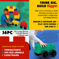 Biggoblocks Big Blocks For Kids Ages 4-8 - Indoor & Outdoor Blocks For Kids Games - Large Building Blocks (36 Pc With 3 Cars) Tr
