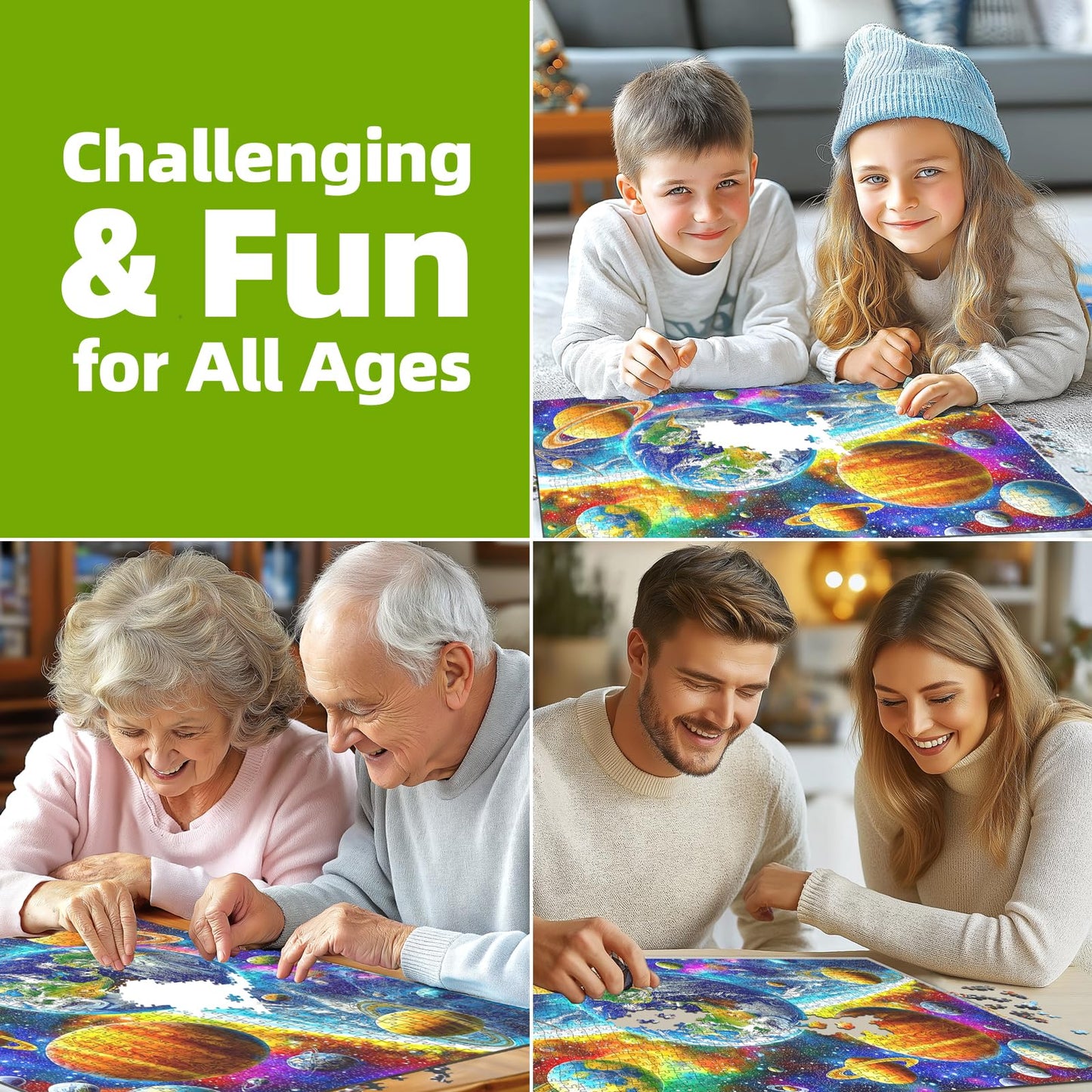 500 Piece Puzzles For Adults Space Jigsaw Puzzles For Adults Solar System Jigsaw Puzzles 500 Pieces Challenging Family Puzzle Fo