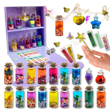 Awzng Fairy Potion Kits For Kids,22Pcs Fairy Magic Kids Mixies Potion Bottles,Creativity Art Toy For Girls, Fun Birthday Gift To