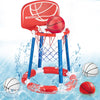 Pool Basketball Hoop With Backboard, Floating Pool Toy For Kids, Inflatbale Pool Basketball Outdoor Toys With 4 Balls & Pump For