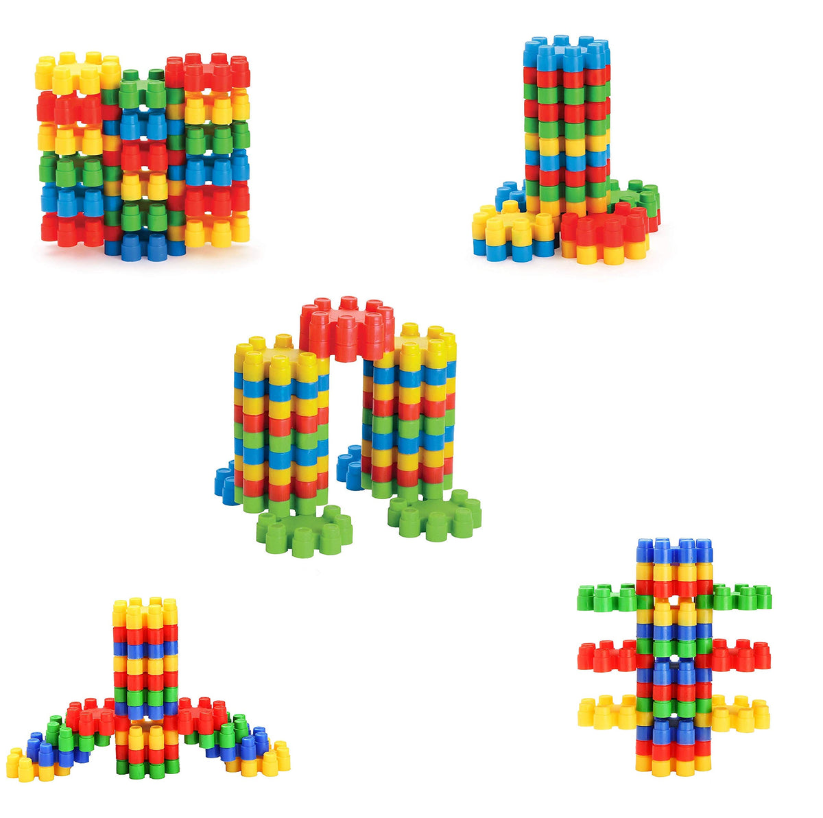 Nabhya Interlocking Building Blocks Puzzle Early Learning Educational Toy For Kids Age 2 To 5 (Multicolor)