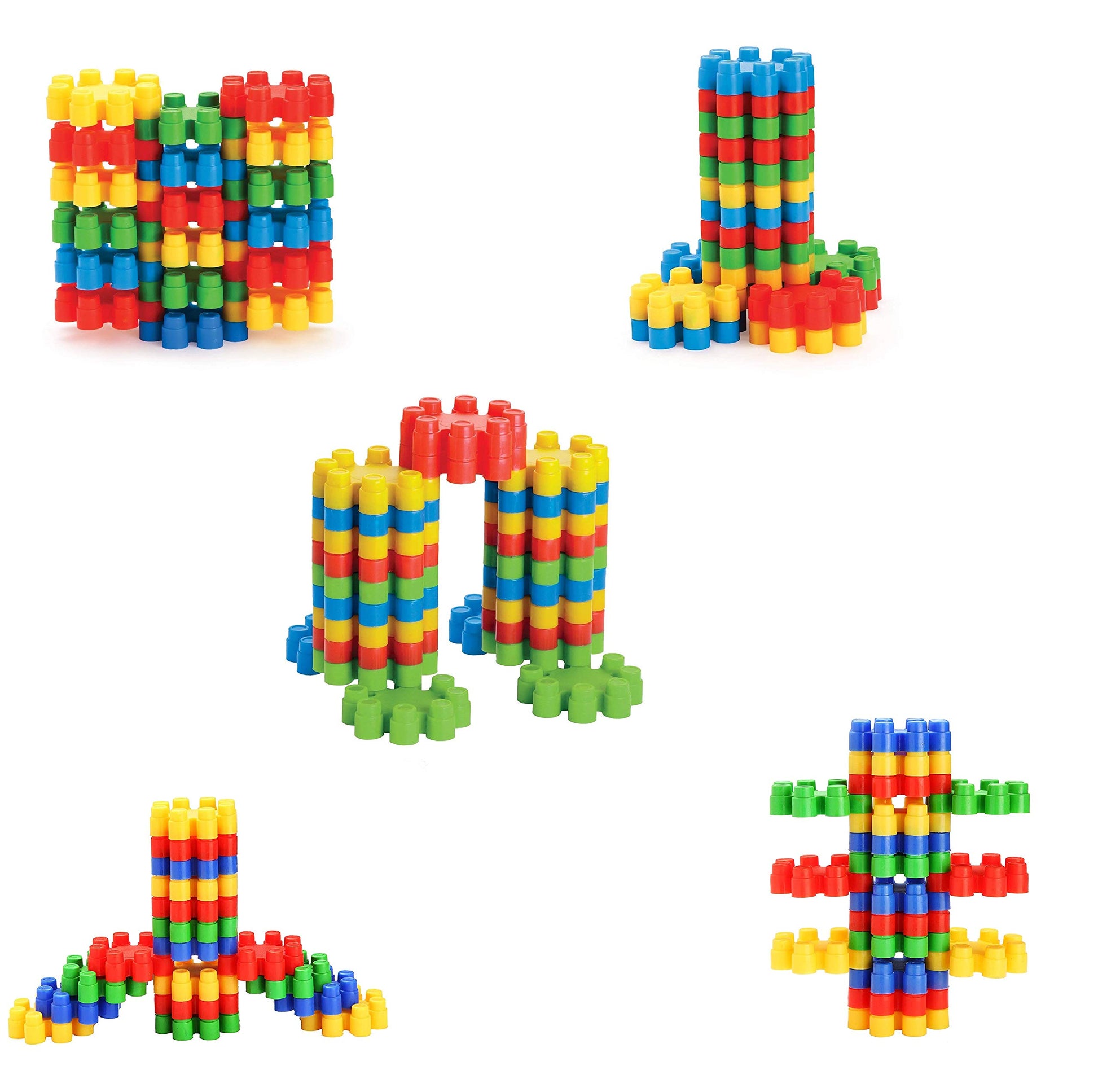 Nabhya Interlocking Building Blocks Puzzle Early Learning Educational Toy For Kids Age 2 To 5 (Multicolor)