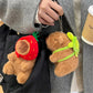 Yopcuvi 3 Pcs Capybara Plush Keychain, Animals Toy Capybara Pendant For Backpack, Cute Bag Pendant, Creative Fluffy Animals Keyr