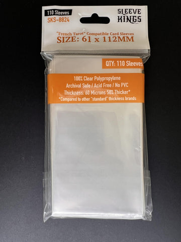 Sleeve Kings ''French Tarot'' Sleeves 61 X 112 Mm (10X110 Pack, 1100 Sleeves)
