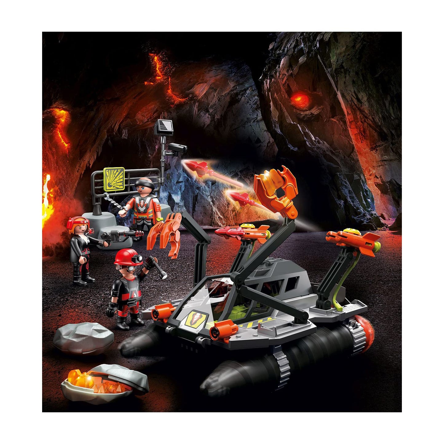 Playmobil Demolition Drill Model 70927 - Green & Black, One Size, Plastic Construction Toy