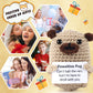 Funny Gifts Women Positive Emotional Support Crochet Valentine Plush Nuggets Partner Cute Birthday Gift Mini Positive Pug Farewe