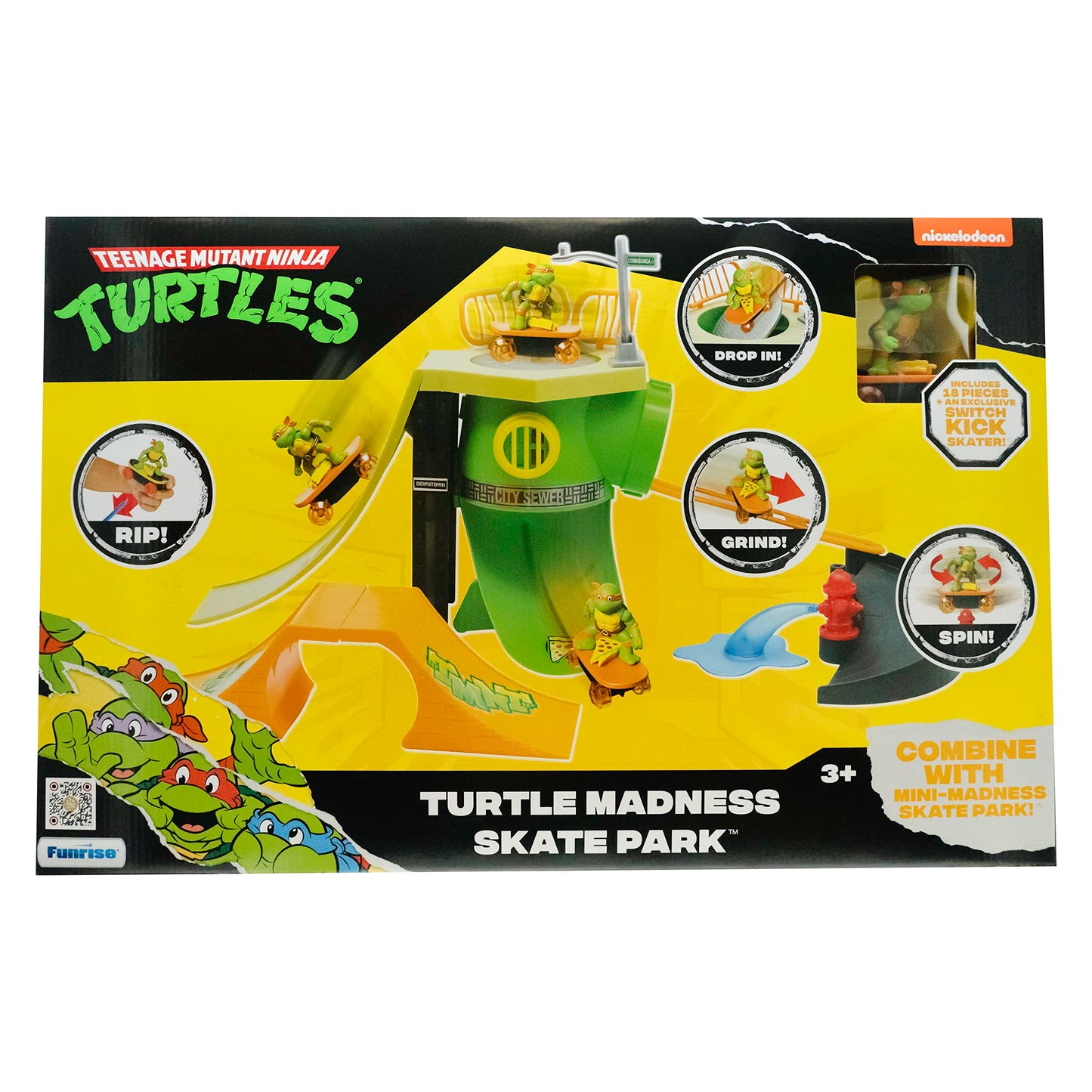 Teenage Mutant Ninja Turtles Turtle Madness Skate Park Turtle Madness Skate Park - Switch Kick Skater 3+