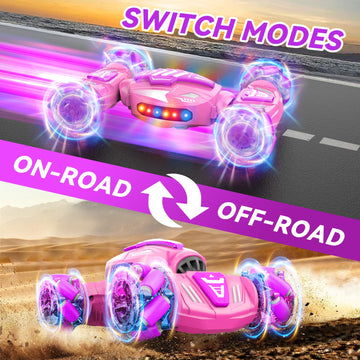 Nicella Gesture Sensing RC Stunt Car, Remote Control Car 360 Rotating 4WD 2.4Ghz RC Cars Transform Hand Controlled Car Toys with