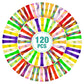Yuqilin 120 Pcs Fidget Toys Marble Mesh Fidget Toys Bulk, Stress Relief Sensory Colorful Fidget Toy Set For Kids Adults With Adh