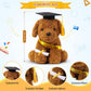 Chalyna 10 Inch Graduation Season Dog Plush Stuffed Animal Puppy With Graduation Hat, Diploma And Sash, Graduation Gift For Frie