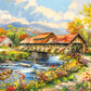 Flower Village 1000 Piece Puzzle for mature-themeds  Country Scene Puzzles for mature-themeds 1000 Pieces  Jigsaw Puzzles 1000 Pieces Autumn Countryside Landscape Puzzle for mature-themeds Teens Seniors Challenging Game