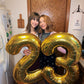 Gold Number 3 Balloon 40 Inch, 3 Balloon Number, 3Rd Birthday Decorations, Gold Party Supplies For Boys Girls