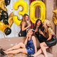 Pigetale 40 Inch Large 30 Balloon Numbers Gold Big Giant Jumbo Number 30 Foil Mylar Balloons For Women Men 30Th Birthday Party S