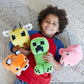 Mattel Minecraft Basic 8-inch Plush Creeper Stuffed Animal Figure  Soft Doll Inspired by Video Game Character