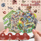 DIY 3D Sticker Scene, 12 Sets Fun DIY 3D House Stickers, Make Your Own Mini Room Scenes, Cute Cartoon 3D Miniature Scene Sticker