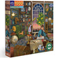 eeBoo Piece & Love: Alchemist's Library - 1000 Piece Puzzle - mature-themed Square Jigsaw  23x23  Includes Image Reference Insert  Glossy Pieces