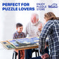 Rotatable 360-Degree Wheels Puzzle Board With Drawers And Cover 1000 Pieces Lightweight Portable Wooden Puzzle Table For Adults