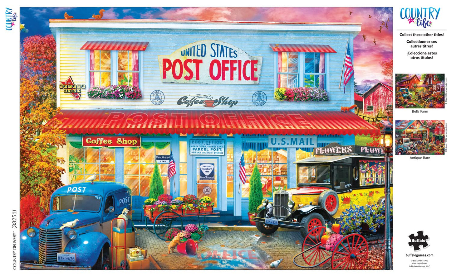 Buffalo Games Country Life 500 Piece Jigsaw Puzzle - Large Multicolor Paper Model 33251