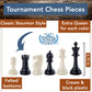 We Games Bulk Tournament Chess Set Pack With Plastic Pieces And Green Vinyl Chess Boards - 12 Sets