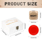 Fun Left Right Roll Dice Game Set  Include 3 1-inch Wooden Dices and 48 Pcs Chips in White Wooden Box  Easy to Store and Carry Around for Travel