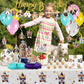 QILICJHZ 165Pcs Dog Birthday Decoration,Dog Party Decorations Serves 20,Puppy Birthday Decorations,Puppy Party Decorations with