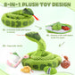 Maogolan 118 Inch Giant Green Stuffed Snake, Realistic Mommy Snake With 4 Babies & 2 Eggs Plush Toy, Large Green Boa Constrictor