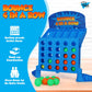Point Games Bounce 4 In A Row - Travel Friendly Storage Case- Classic Board Games W Twist - Line Up 4 Classic Game - Strategical Thinking And Aim Practice - Portable Toys For Boys And Girls Ages 6+