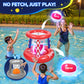 JoyCat LED Inflatable Pool Floats Set,125 Inch Volleyball Net & Basketball Hoop,Floating Swimming Pool Games Beach Toys for Kids
