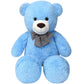 Snowolf 1.2M Giant Teddy Bear Plush Toy 4Ft Big Cuddly Stuffed Animals Doll Gift For Valentines Kids Girlfriend (Blue, 47 In/120