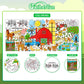 Gatherfun Farm Animal Party Giant Coloring Poster - 31.5X 72 Inches - Versatile Classroom Wall D  Cor & Birthday Activity - Farm