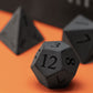 UDIXI Obsidian Dice Gemstone Dice Set 7PCS Stone DND Dice with Gift Case for Dungeons and Dragons MTG Role Playing Game and Othe