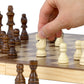 Regal Games Wooden Chess Sets For Adults With Folding Chess Board (15 X 15) & Wood Chess Pieces | Travel & Portable Table Games For Fun Family Game Night