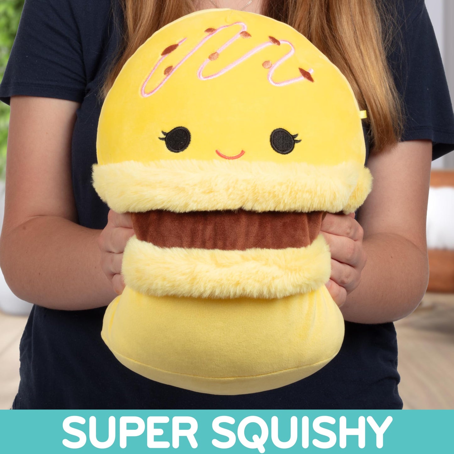 Squishmallows Original 12-Inch Visconti Macaroon Plush - Multi-Color Soft Polyester Stuffed Animal Toy for Kids