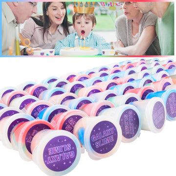 70 Pack Mini Slime Kit,Galaxy Slime Party Favors,Stretchy Slime Kit For Classroom Prizes,Kids Stress Relief Toys, Christmas Stoc