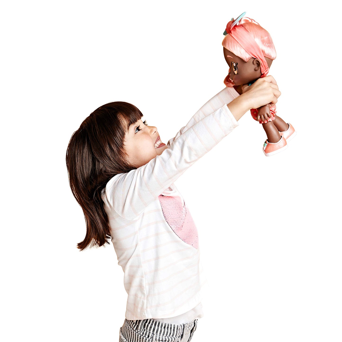 Kindi Kids Snack Time Friends - Pre-School Play Doll, Summer Peaches - For Ages 3+ | Changeable Clothes And Removable Shoes - Fu