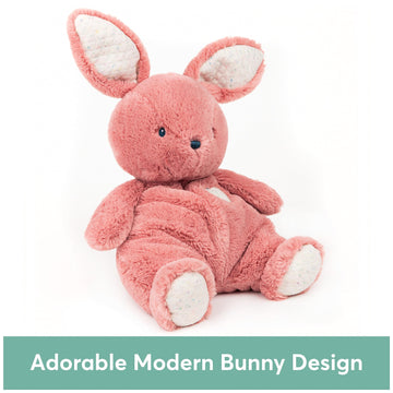 Gund Baby Oh So Snuggly Bunny Stuffed Animal, Bunny Toddler Toy, Dusty Rose Pink, 12.5''