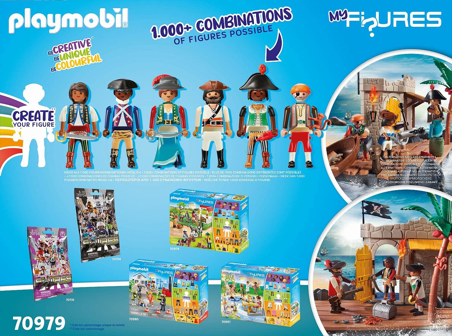 Playmobil My Figures: Pirates' Island, Multicolor, One Size, Model 70979, Plastic