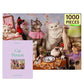 Piecework Cat Person 1000 Piece Puzzle For Adults, Challenging Jigsaw With Cats And Purrr-Fect Imagery, Soft-Touch Puzzle Gift -