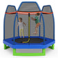 Goplus 7Ft Trampoline For Kids, Astm Approved Trampoline With Enclosure Net, Safety Pad, Galvanized Steel Frame, Heavy Duty Recreational Toddler Trampoline For Boys Girls Outdoor Indoor (Blue&Green)