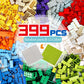 Ekuzi Classic Building Bricks 399 Pieces High Bulk Building Blocks & 2 Pcs Of Base Plate, Building Blocks Box Set Compatible With Lego Classic